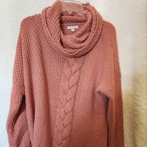 Eva Mendes Cowl Neck Sweater (pink) XXL